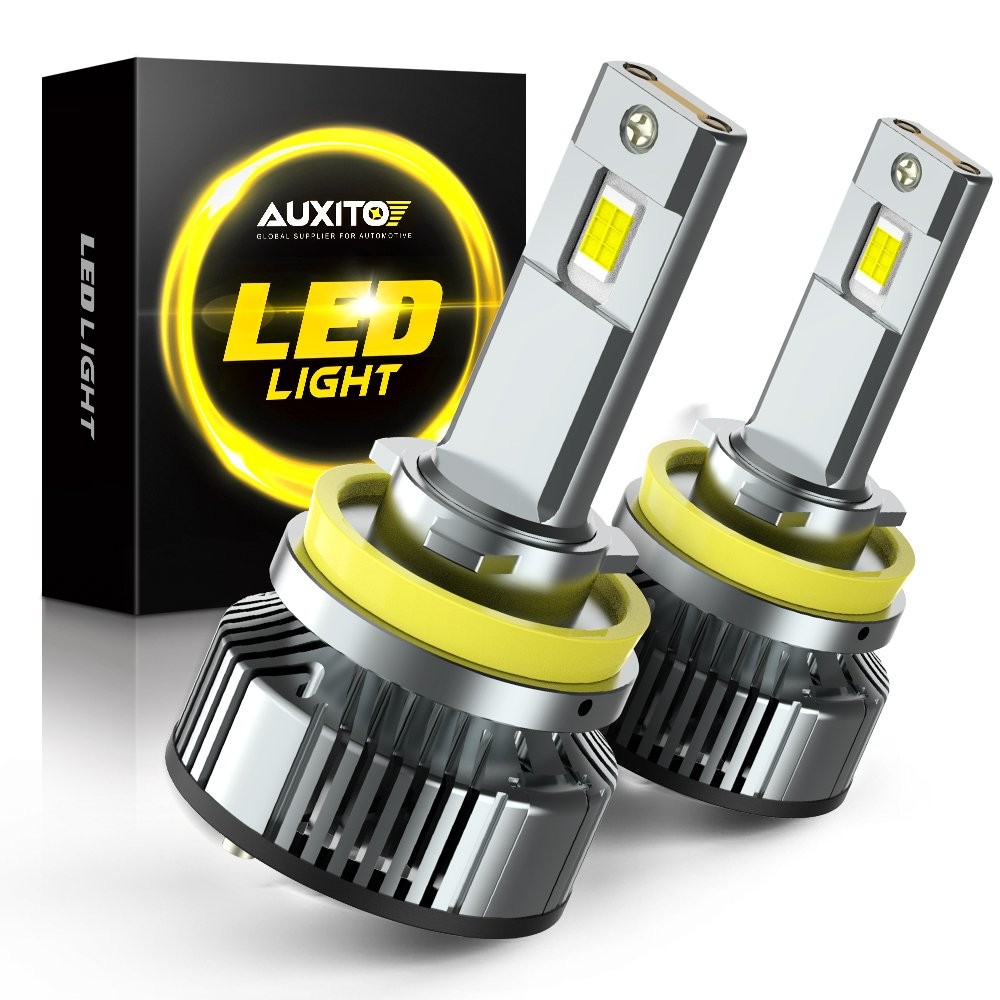 AUXITO H8 H9 H11 LED Headlight Bulbs 24000LM 120W 6500K White Canbus Ready Y19