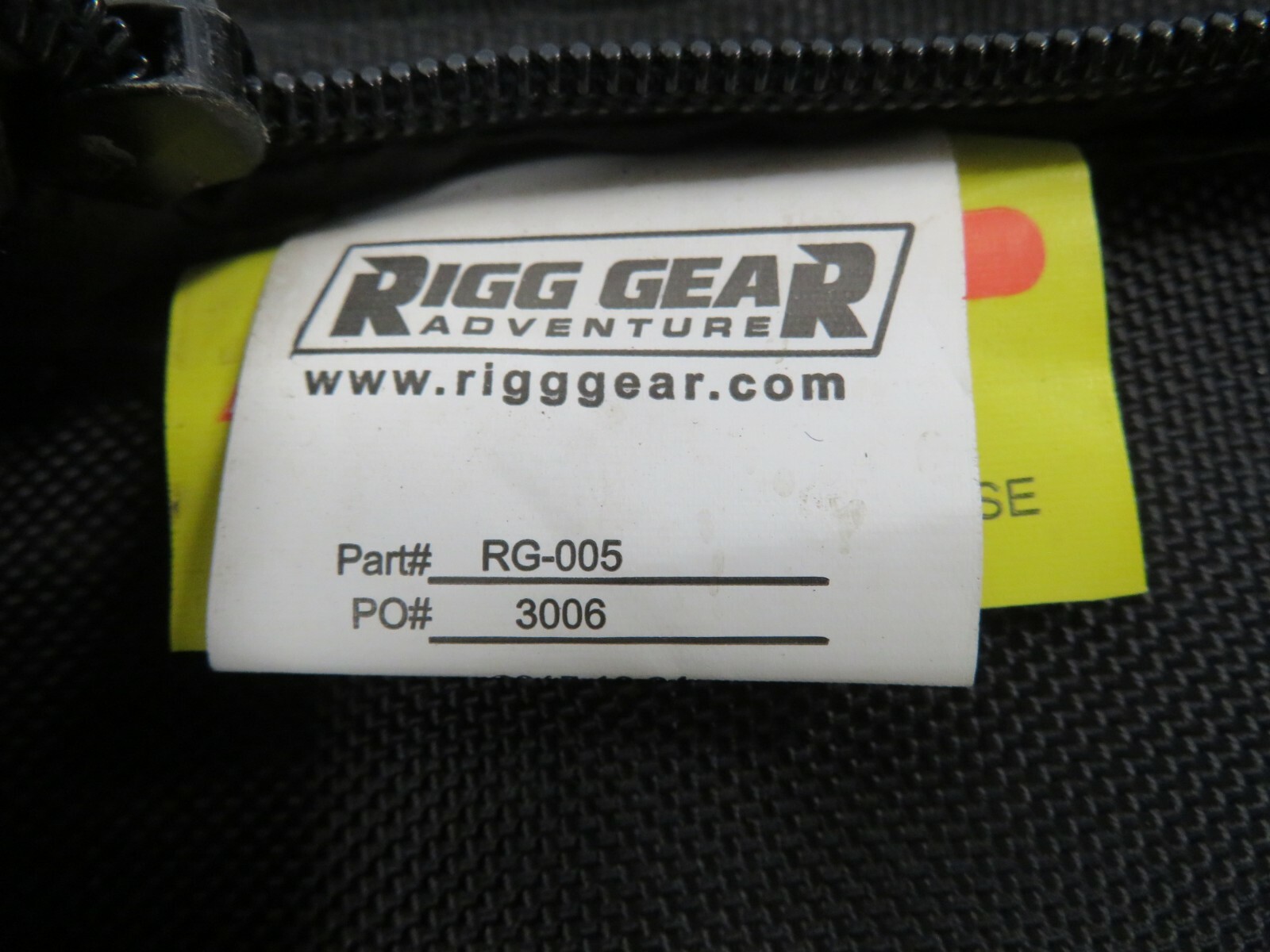 EB510 2012 12 POLARIS RZR 900 XP RIGG GEAR BAG