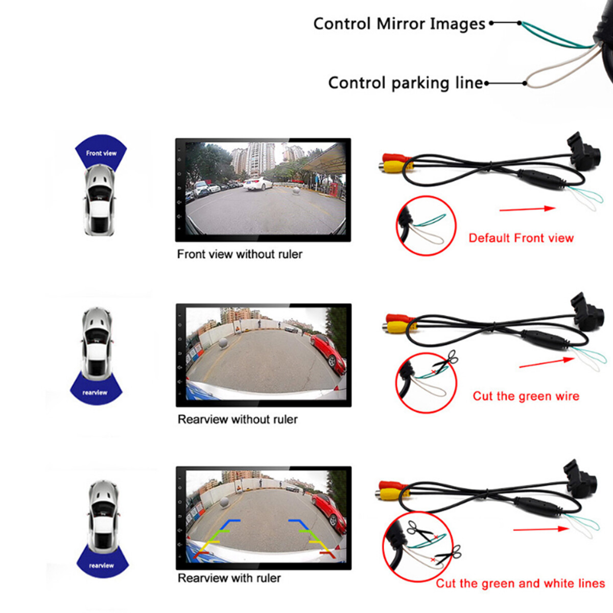 170° Waterproof Car Reverse Camera Backup Parking Rear View Cam Night Vision