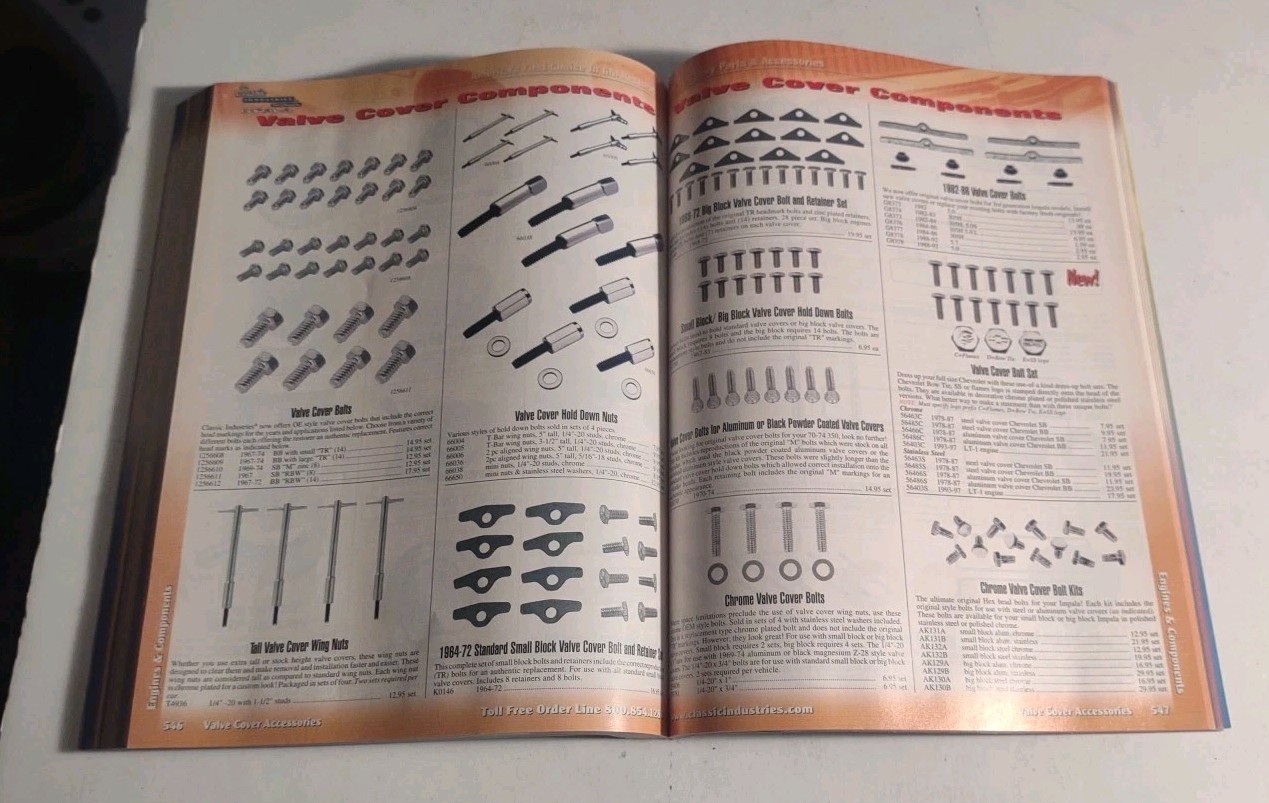 Classic Industries Chevrolet Impala/Full Size Passenger Car 1958-1996 Catalog.