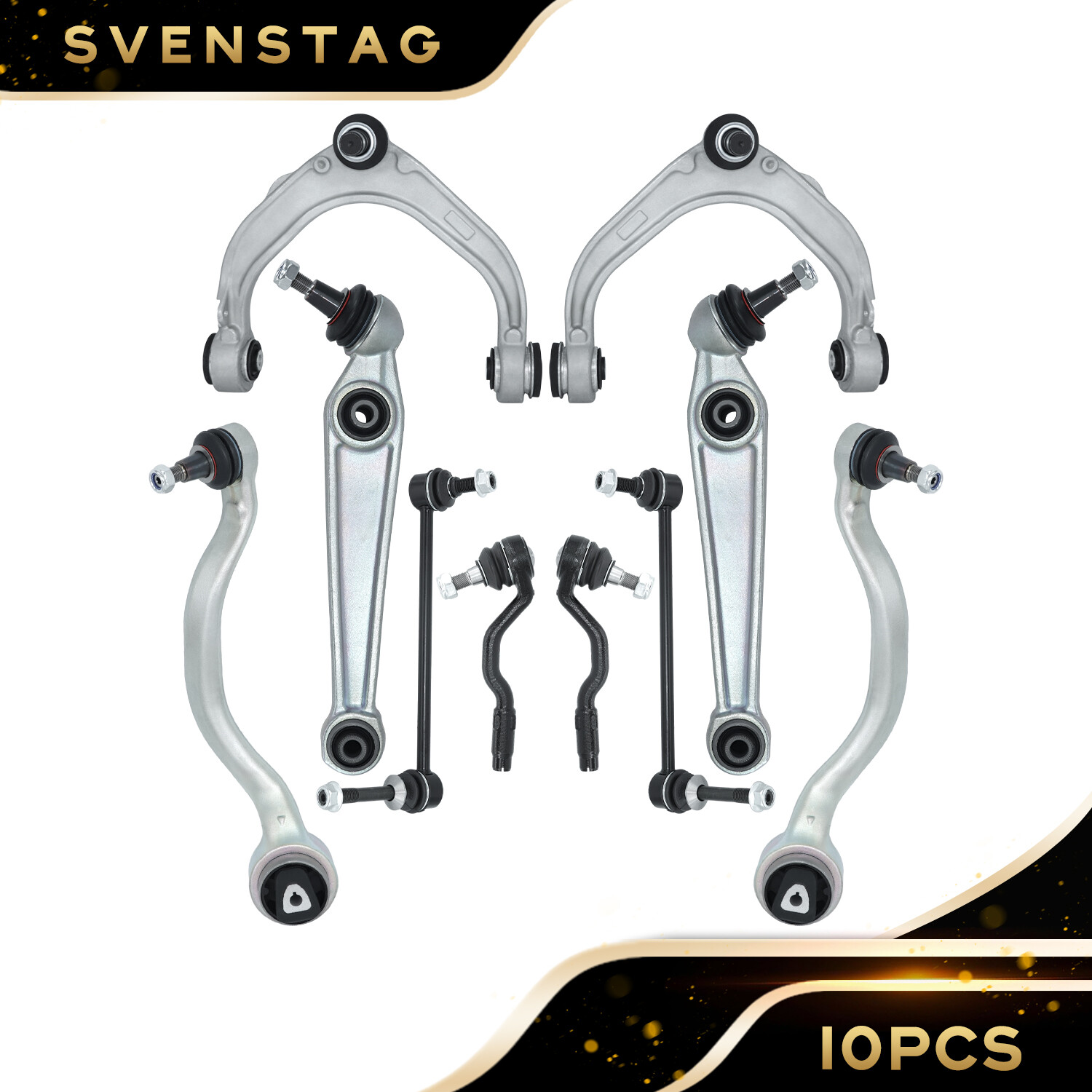 Front Upper Right & Left Control Arms w/Ball Joints Kit for 2007-2014 BMW X5 X6