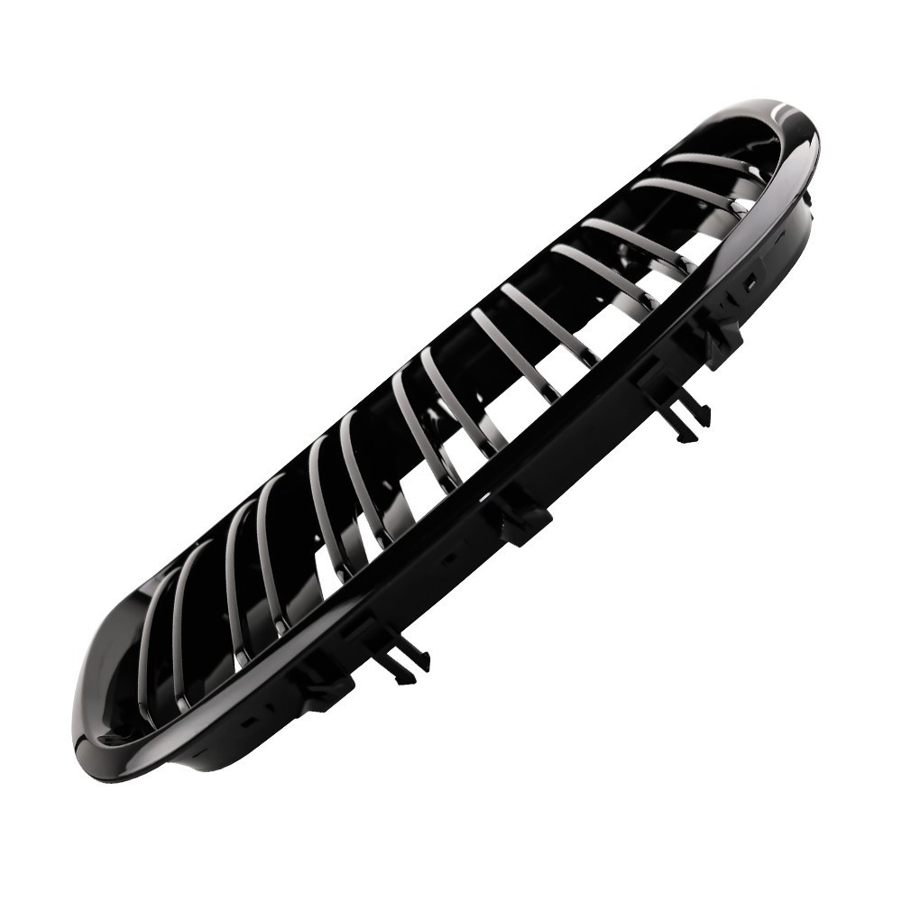 Gloss Black For BMW X5 E70 X6 E71 2007-2013 Dual Slats Front Kidney Grille Grill