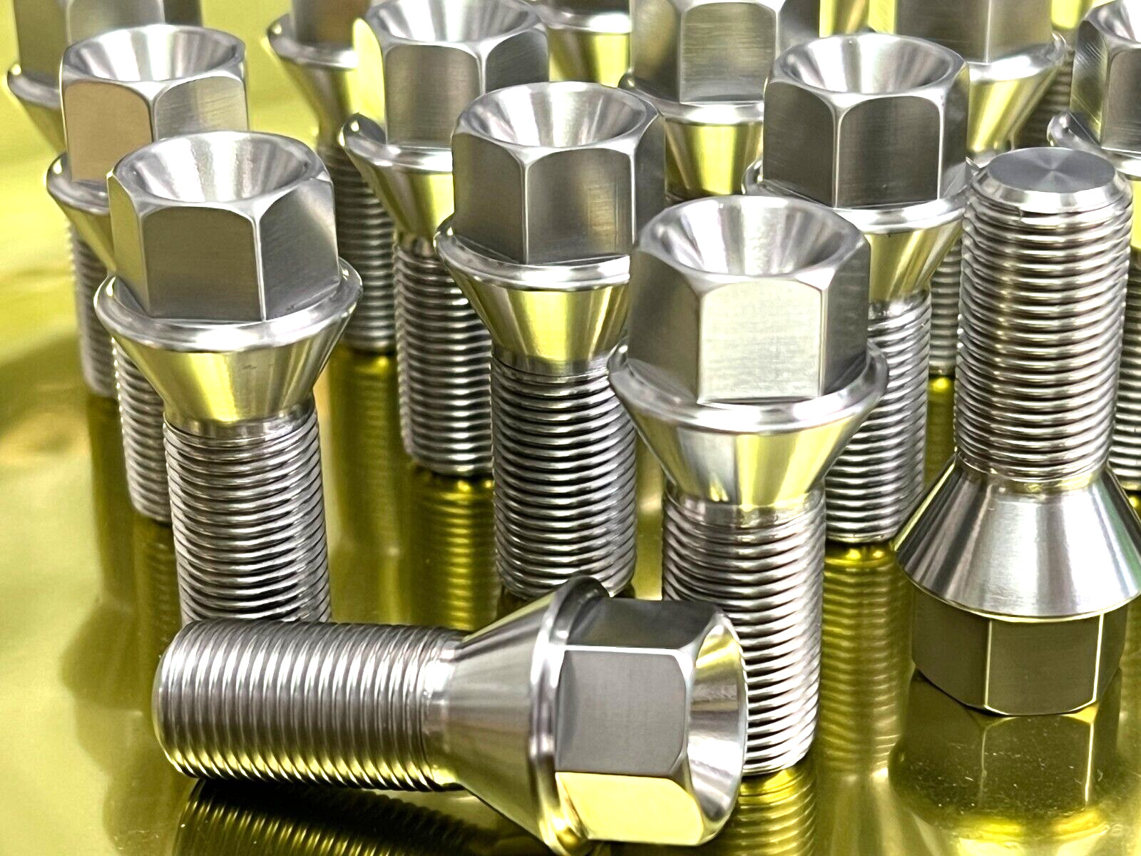 Titanium Lug Bolts Bolt M12x1.5 12×1.5 28mm 60 HEX 17mm 20 pcs set Lotus