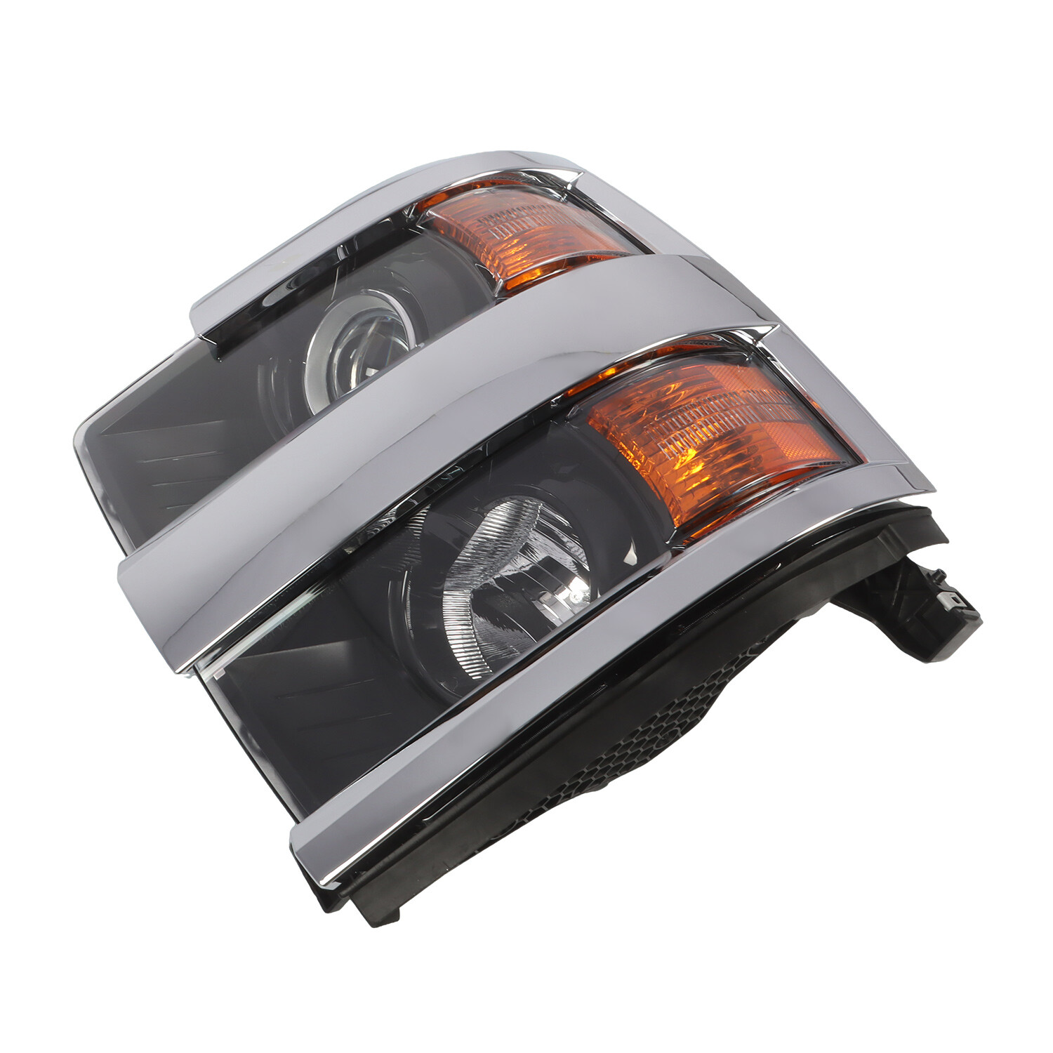 Halogen Projector Headlight For 2015-2019 Chevy Silverado 2500HD 3500HD LH&RH