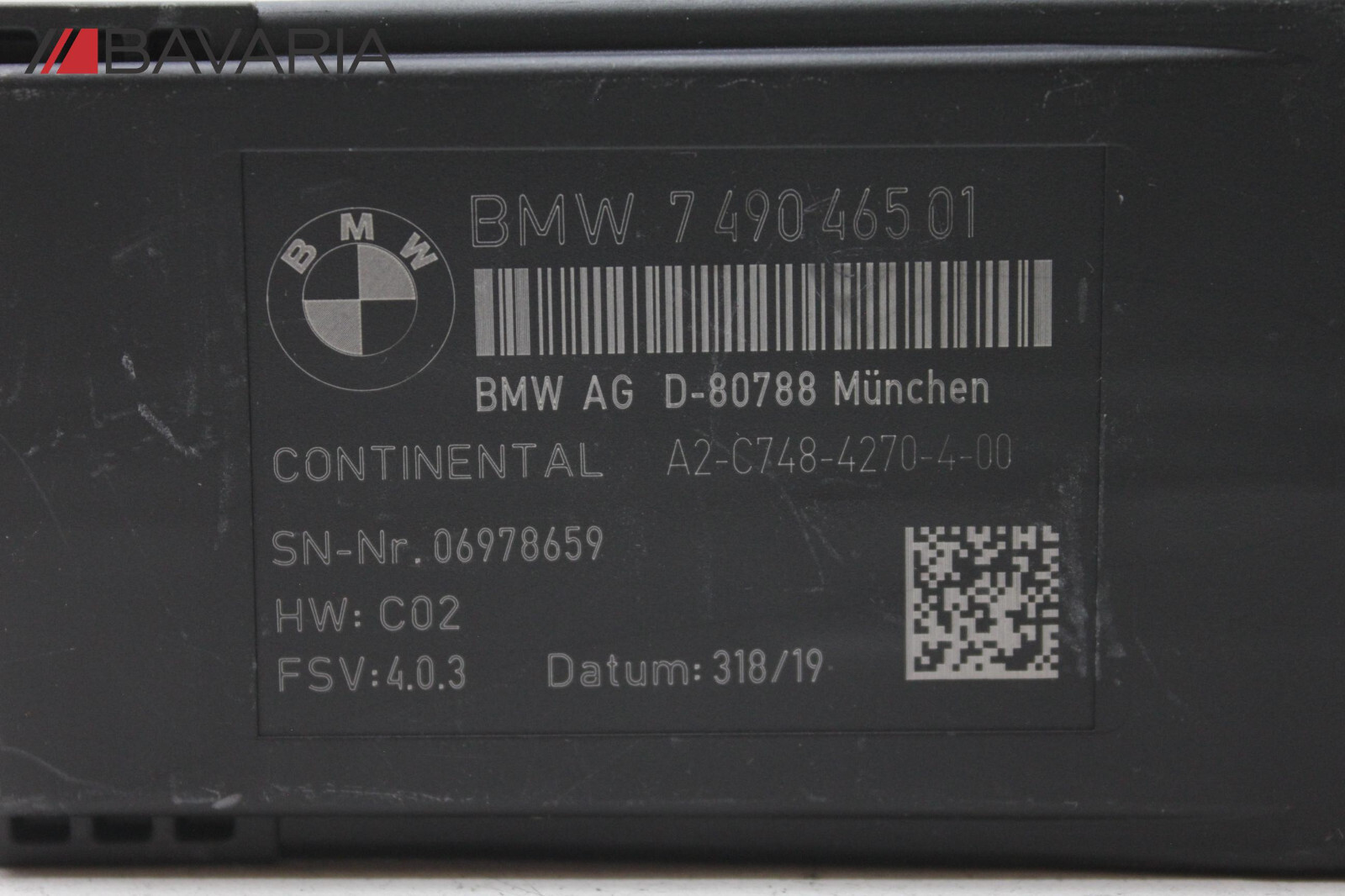 10-23 BMW F20 F45 F10 F90 G30 F01 G12 F91 G14 FRONT HEATED SEAT CONTROL MODULE