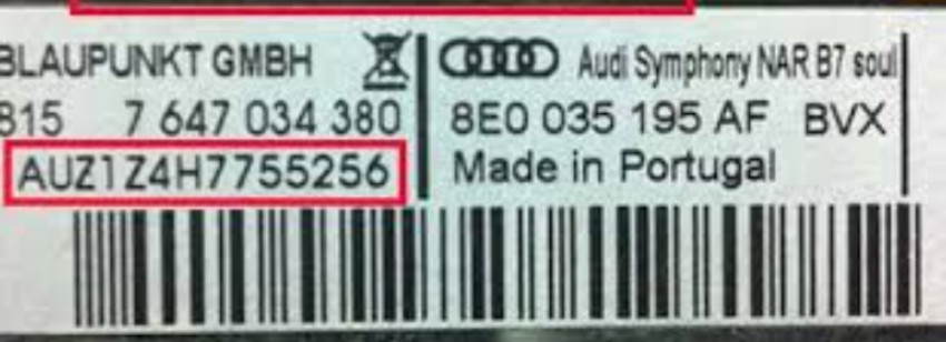 Audi Radio Unlock Code Service – All Models Concert Chorus RNS-E