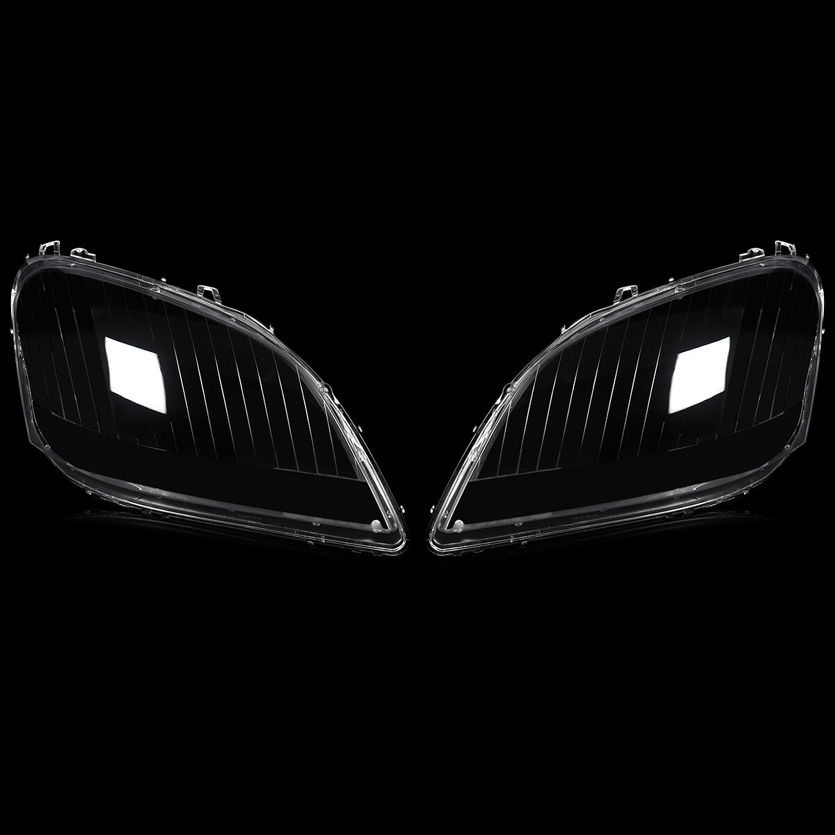 For 2006-2008 Mercedes Benz ML350 Class W164 Pair Headlight Headlamp Lens Covers