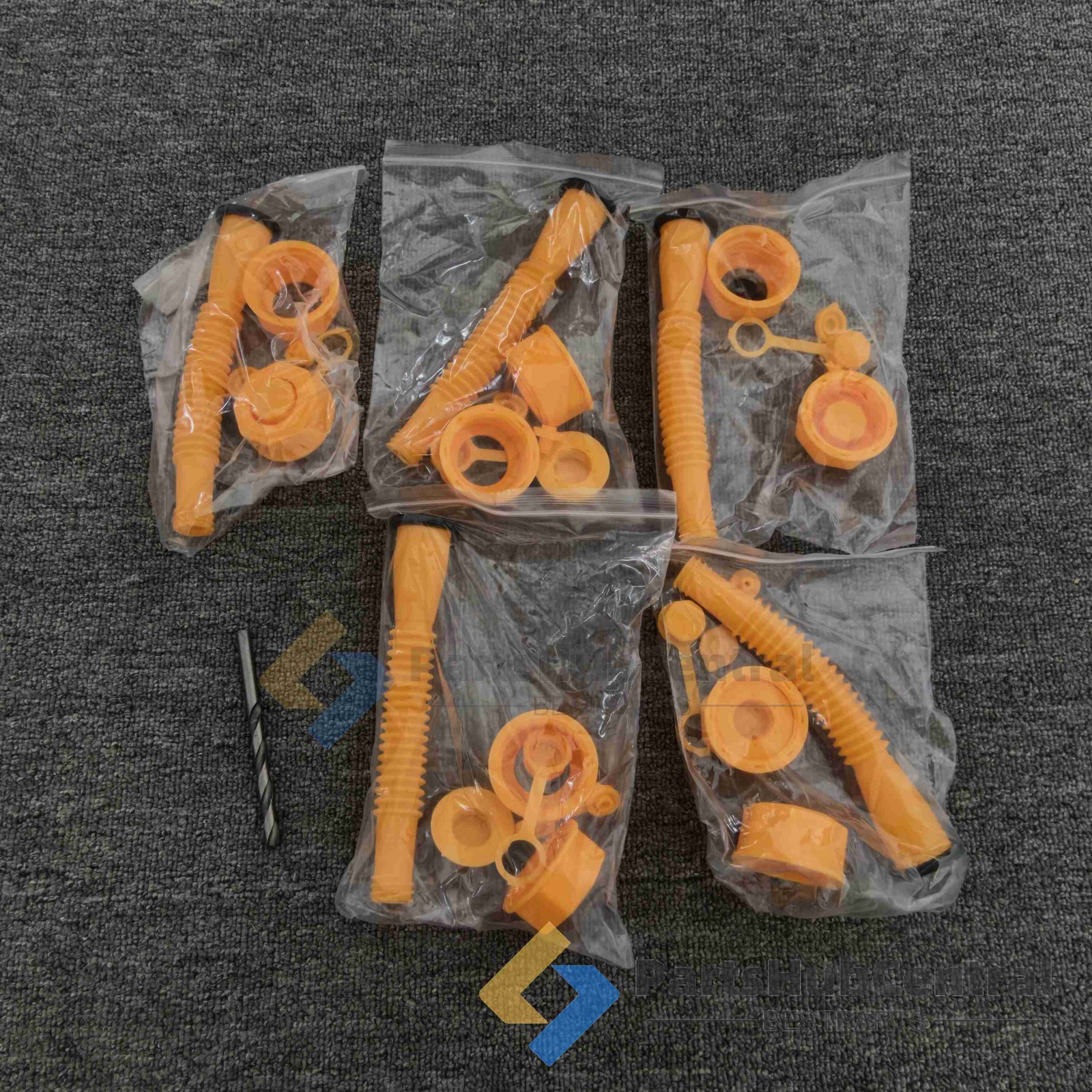 5x Gas Can Spout Nozzle Vent Kit Replacement For Plastic Gas Cans Old Style Caps