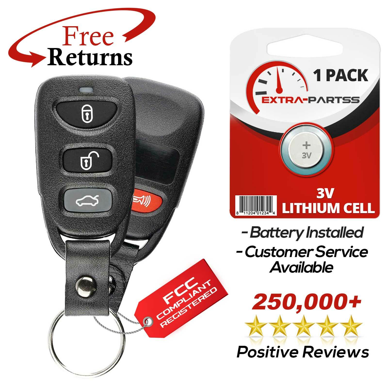 For 2011 2012 2013 2014 Hyundai Elantra Keyless Entry Remote Car Key Fob