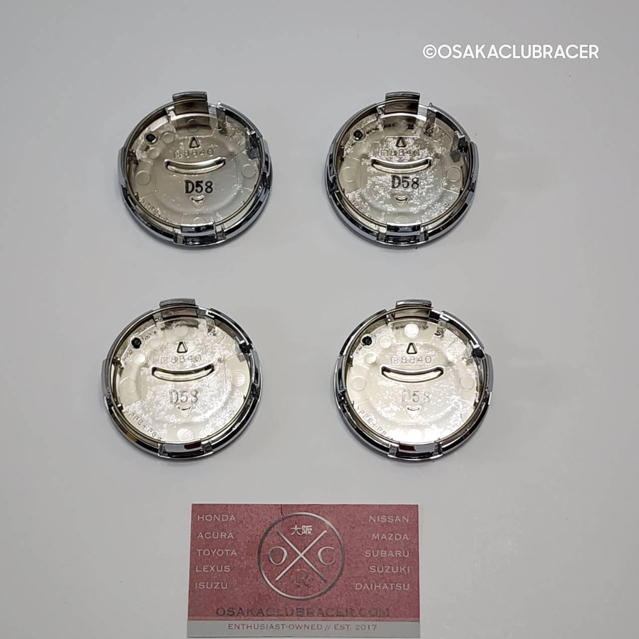Genuine OEM Toyota Altezza Chrome Wheel Center Cap Set JDM 00-05 Lexus IS300 17”