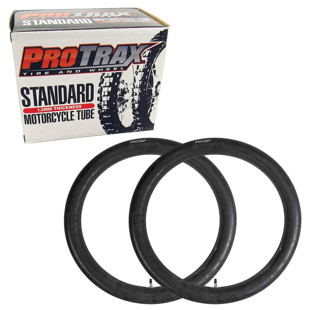 Protrax Motorcycle Standard Inner Tire Tube Set (2) 1.3mm 3.60-4.10 x 14″ Rear