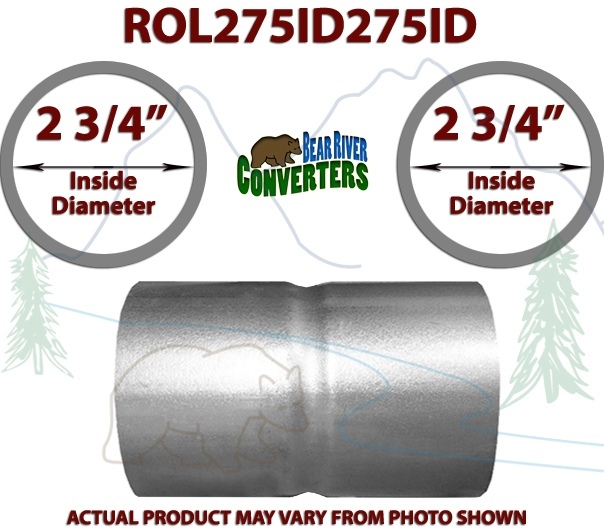 2 3/4” ID to 2.75″ ID Universal Exhaust Pipe to Pipe Coupling Connector