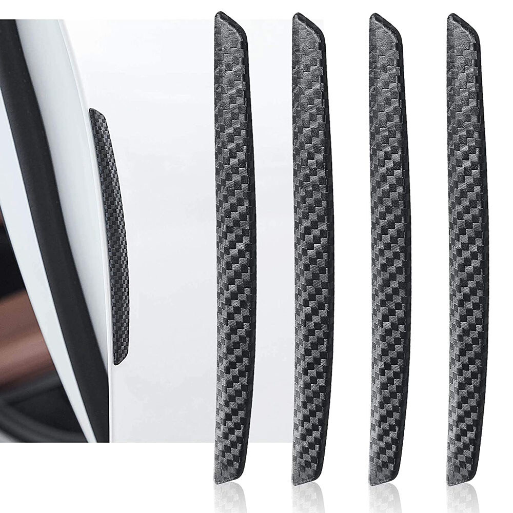 4X Car Door Edge Scratch Anti-collision Protector Guard Strip Cover Bumper Black