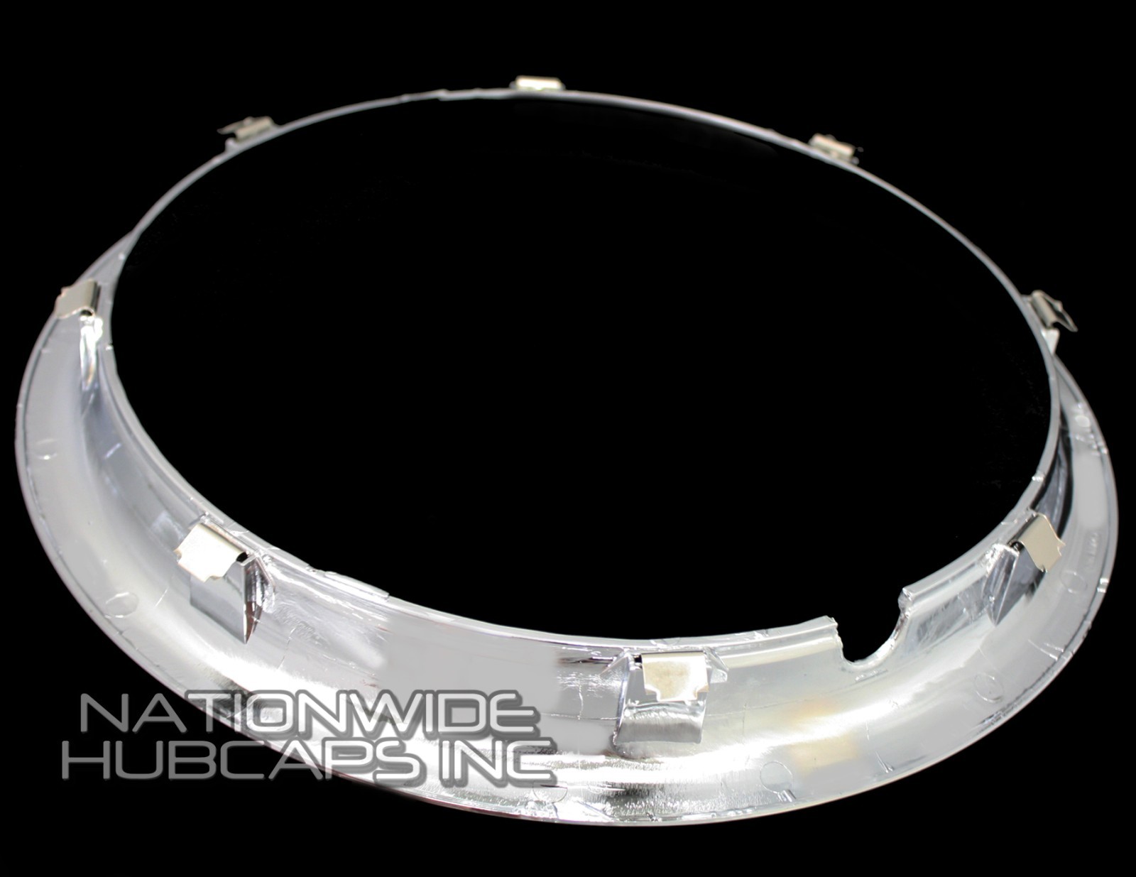 SET OF 4 13″ CHROME WHEEL TRIM RINGS BEAUTY RIM RING GLAMOUR BANDS STEEL RIMS