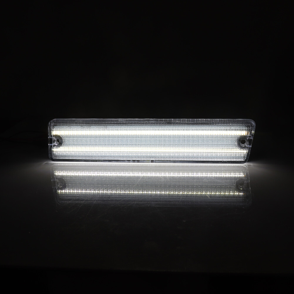 Clear Switchback LED DRL Turn Signal Lights For 81-88 Oldsmobile Cutlass Supreme