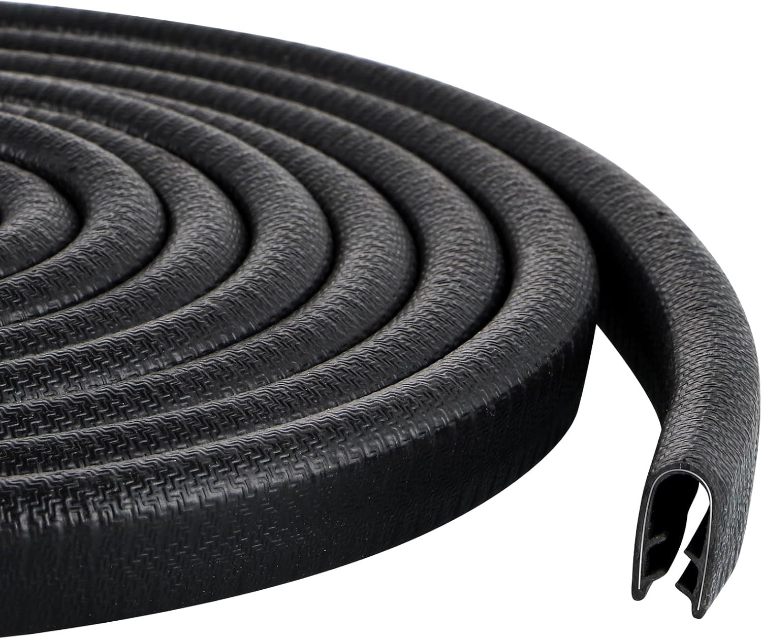Rubber Edge Trim Guard 10ft/3m, Adhesive Free Door Edge Protector, U Shape Edge