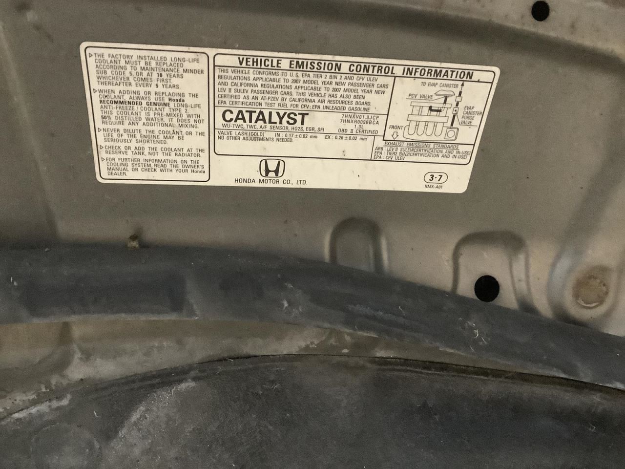 Passenger Side View Mirror Power Sedan 4 Door Hybrid Fits 06-11 CIVIC 354353