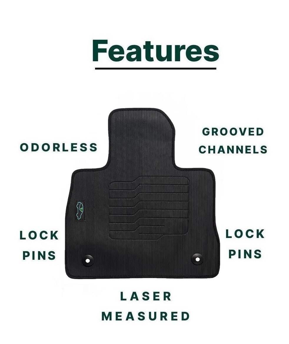 Floor Mats All Weather for 2020 to 2025 Ford Explorer Front and Rear Odorless