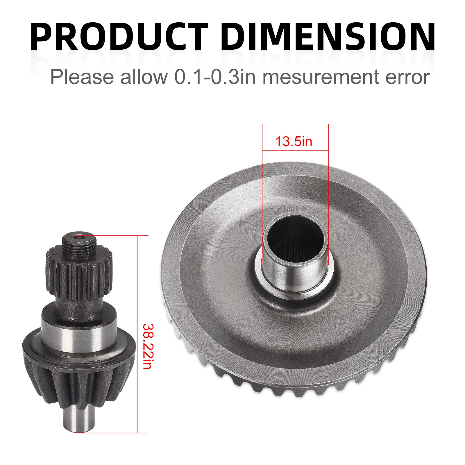 Rear Differential Final Drive Ring & Pinion Gear For Honda Rancher 420 2014-2024