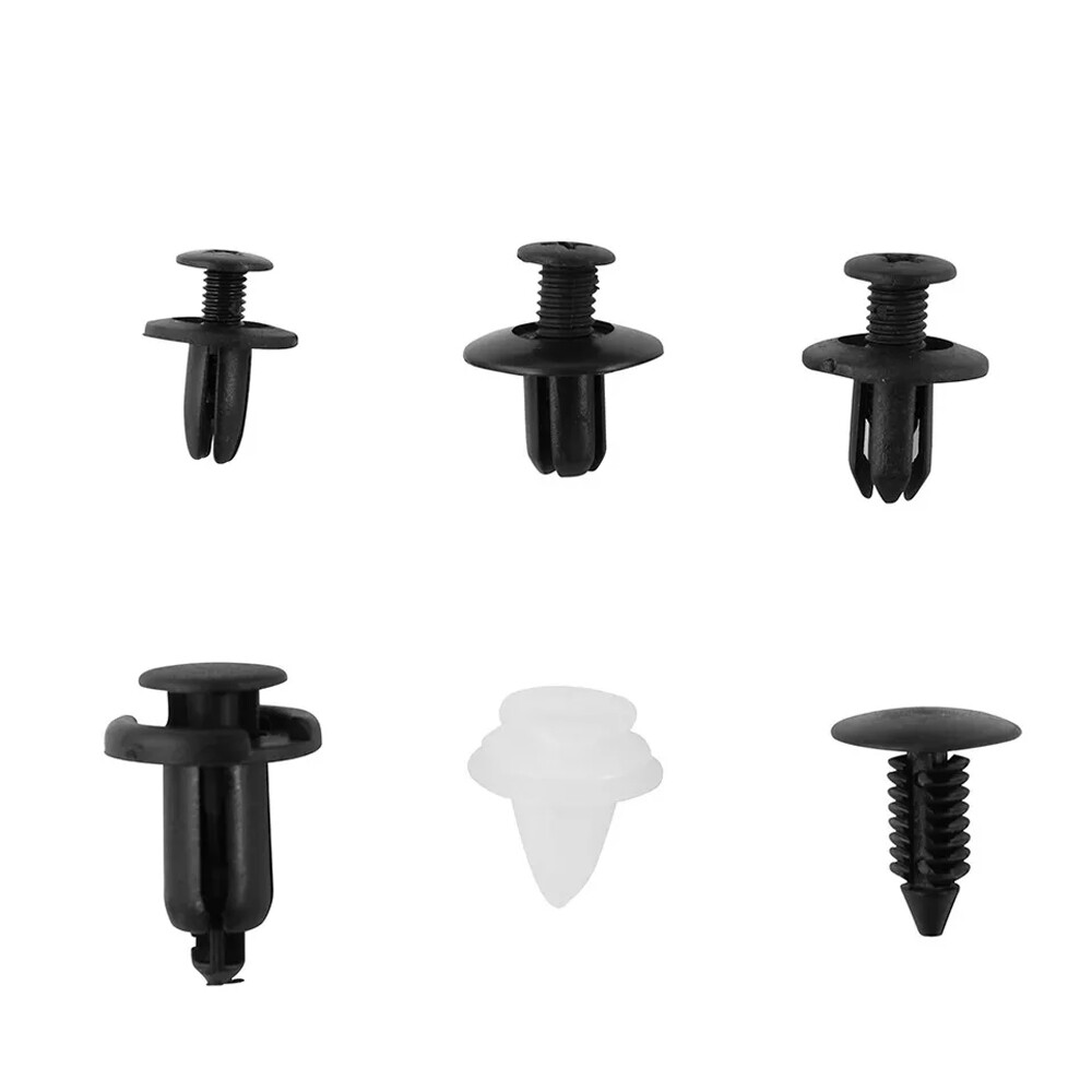 100PCS 4XTool Bumper Clips Auto Car Hole Plastic Rivets Fastener Fender Push Pin