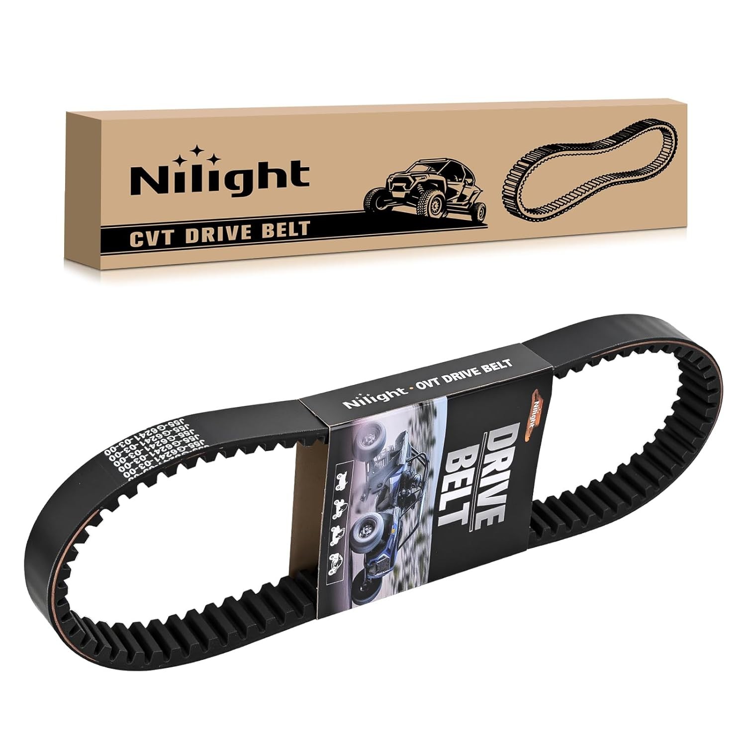 Nilight Golf Cart Drive Belt J55-G6241-03-00 Fit for Yamaha G2 G5 G8 G9 G11- G28