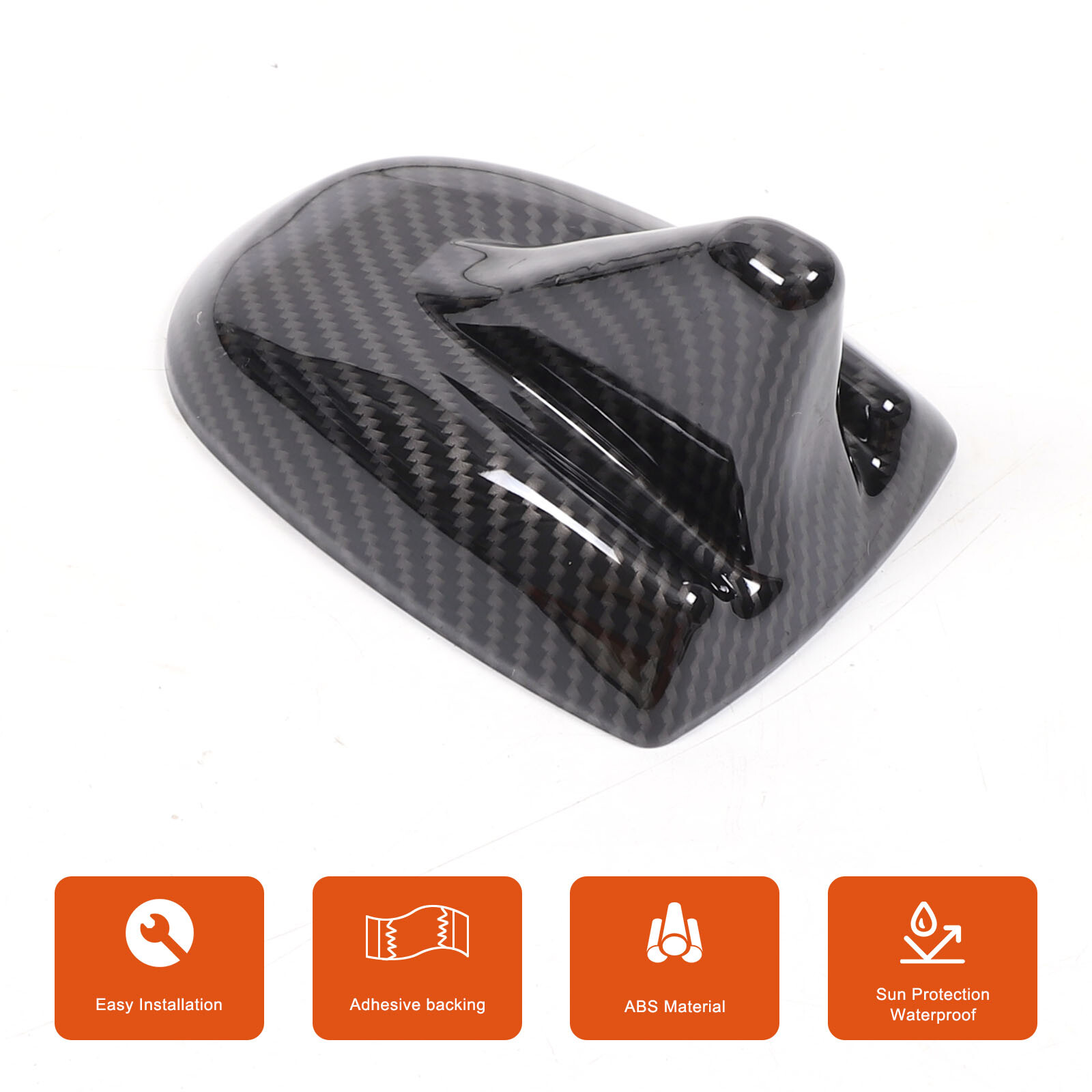 ABS Carbon Fiber Roof Antenna Shark Trim Cover Fits Maserati Ghibli 2014-2021