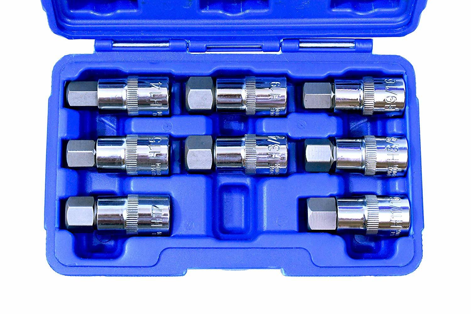 JUMBO HEX BIT SOCKET SET SAE AND METRIC