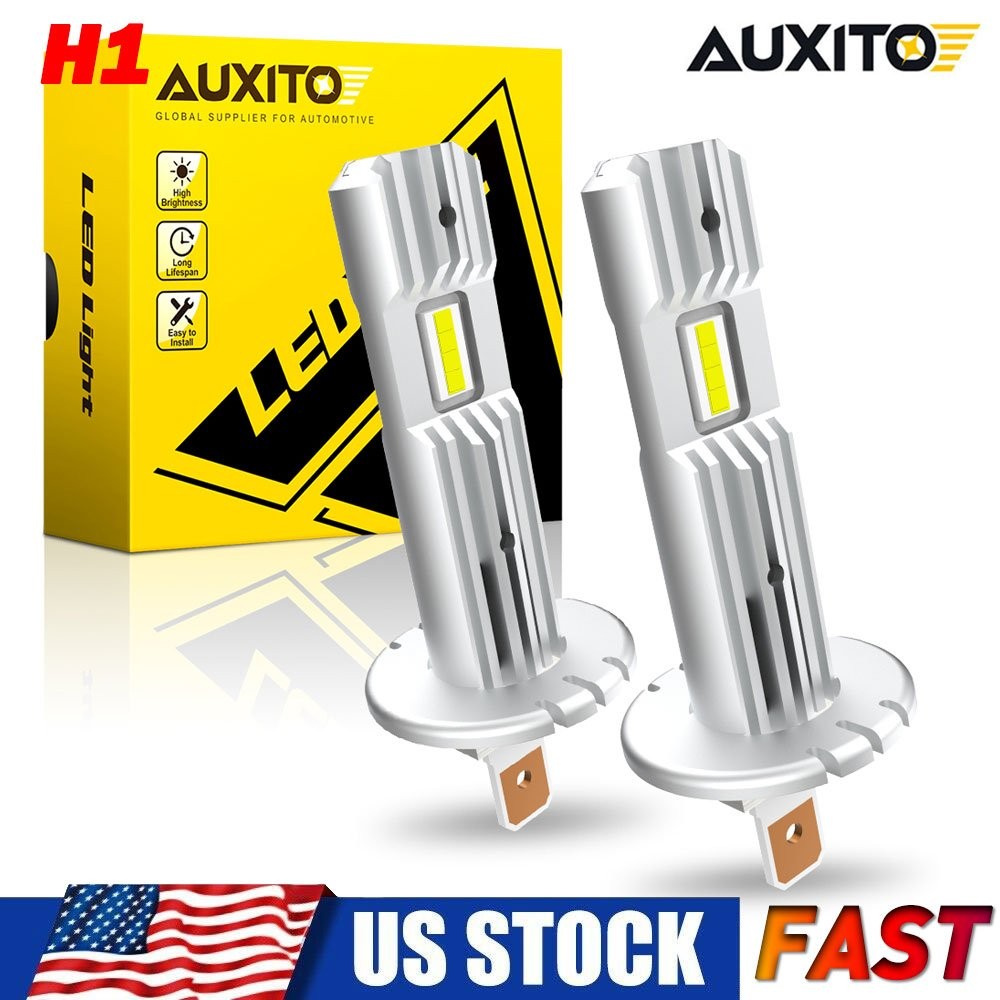 AUXITO LED High Low Beam Plug&Play H1 Bulbs Super Bright 6500K Fanless Noiseless