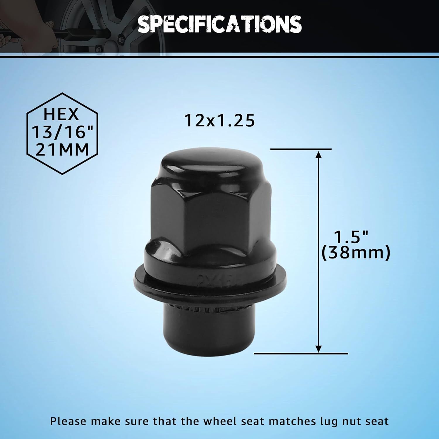 20pcs Lug Nuts For Nissan Infiniti 12×1.25 OEM Factory Style Mag Type