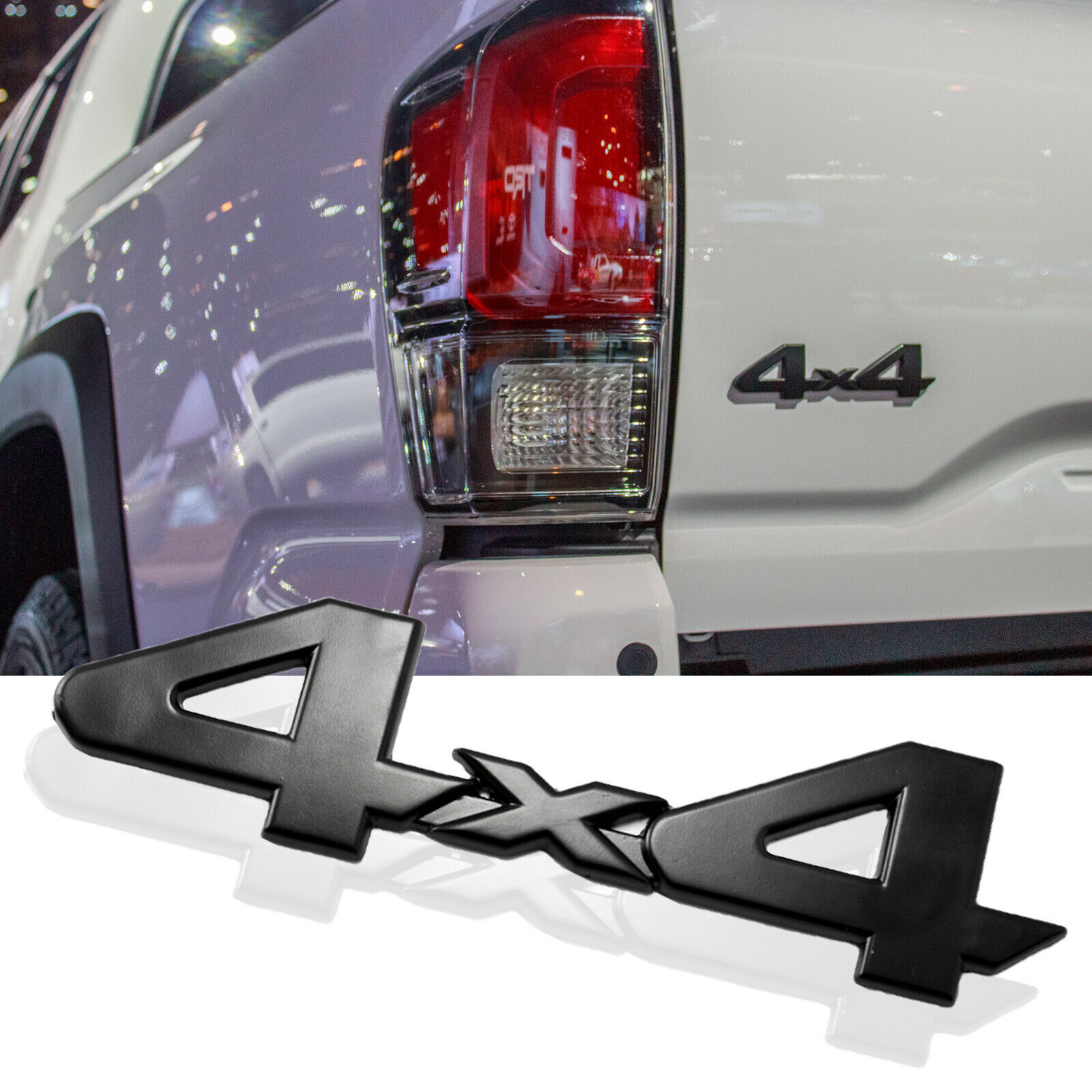 4X4 Alloy Fender Tailgate Black Badge Emblem for Toyota Tacoma Tundra Trucks