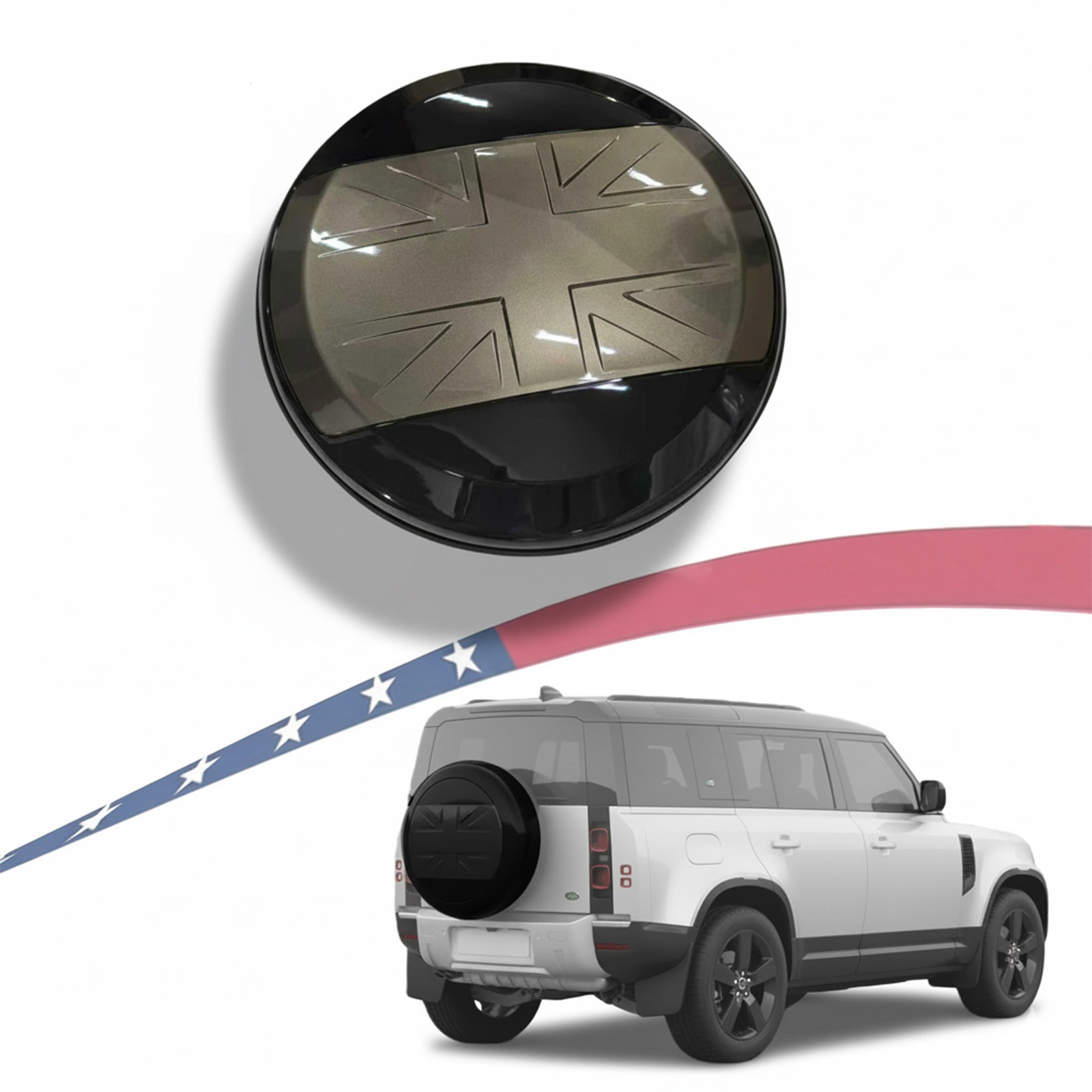 Spare Tire Cover Fits for Land Rover Defender 90/110/130 2020-25 Gondwana Stone