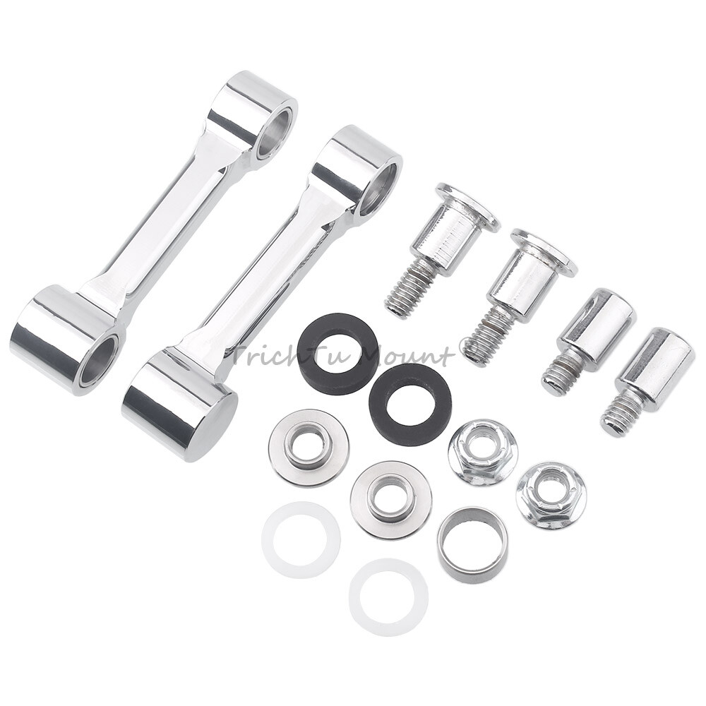 Chrome Front Fender Mount Bracket Kit For Harley Softail Springer FXSTS 1993-06