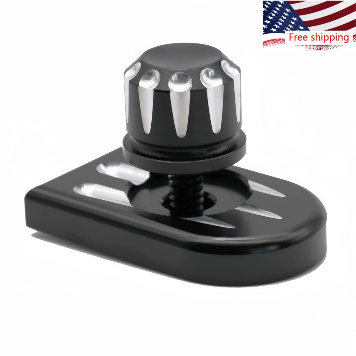 Screw Seat Bolt Mount Knob cover Black for Harley Touring Softail CVO Motorcycle