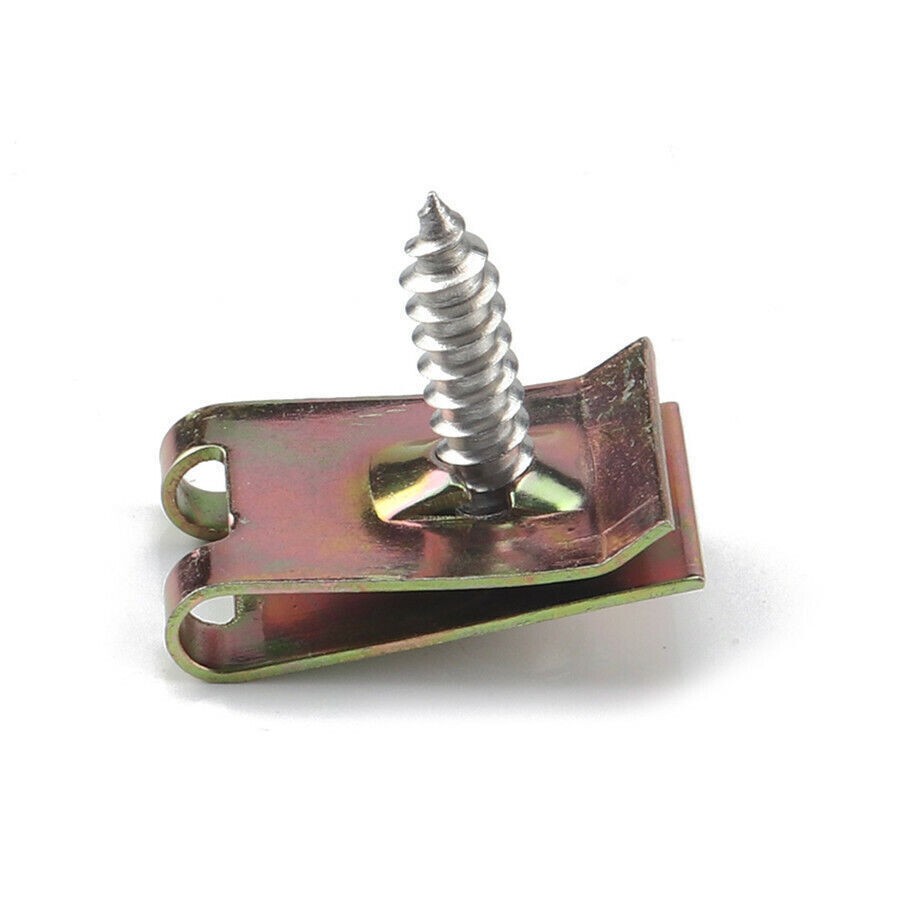 200Pcs Stainless Steel Car U Type Nut Fastener Self-Tapped Screw M 3 M4 M5 Size