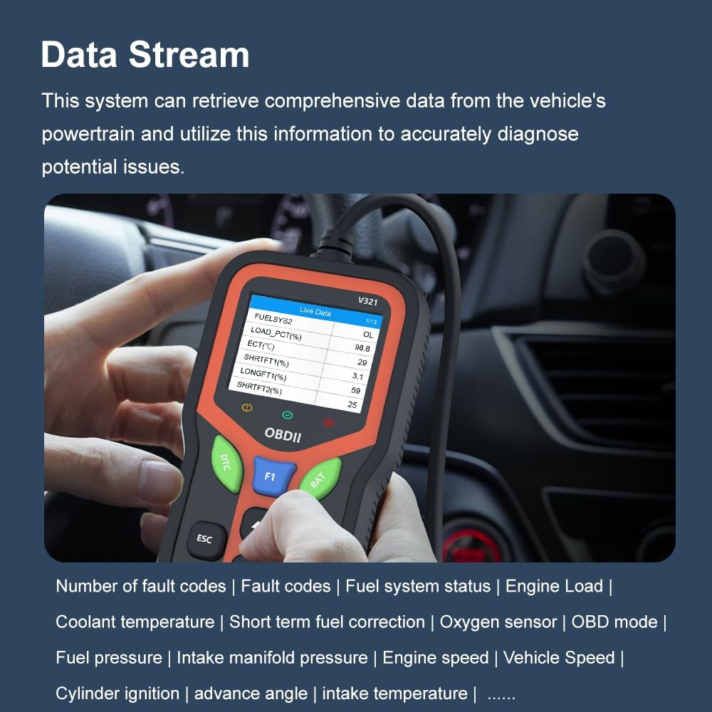 Car OBD2 Scanner Diagnostic Tool Engine Fault Code Reader Clear Battery Tester