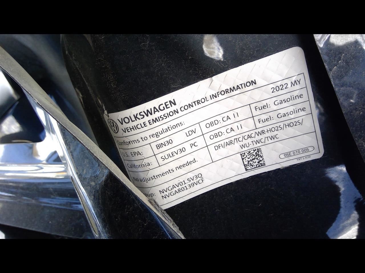2022 22 VOLKSWAGEN JETTA 8 Spd Automatic Transmission 09S300035H