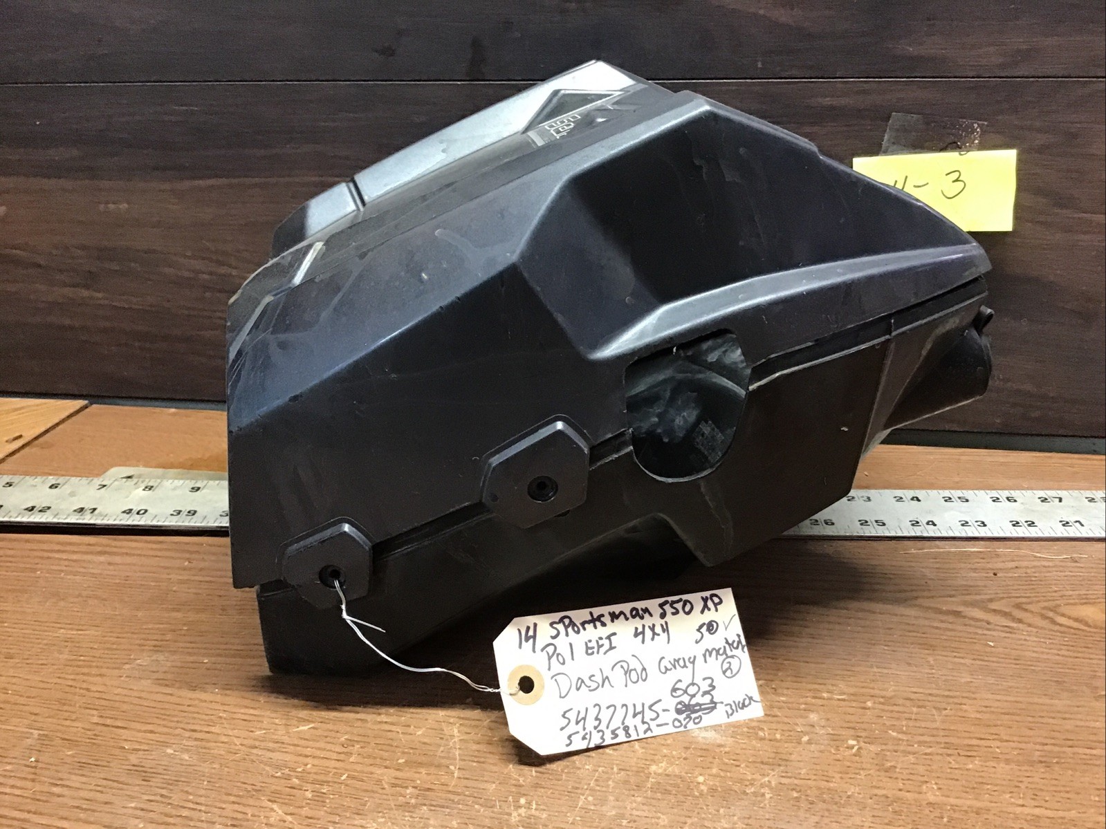 Dash Pod Gray Metallic￼ # 5437745-603, 5435812-070 Polaris 2014 Sportsman 550 XP
