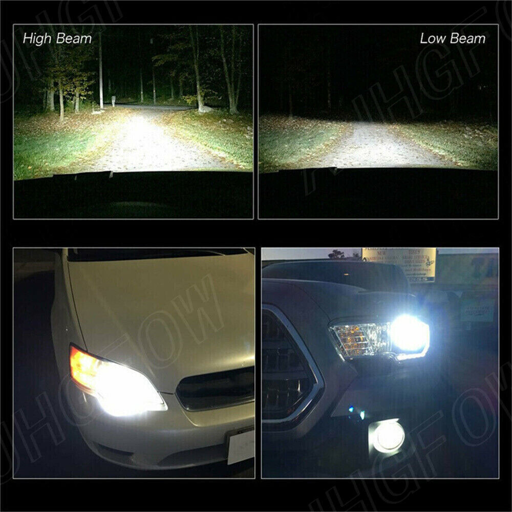 H11 H9 LED Headlight Super Bright Bulbs Kit 6500K White 60000LM High/Low Beam