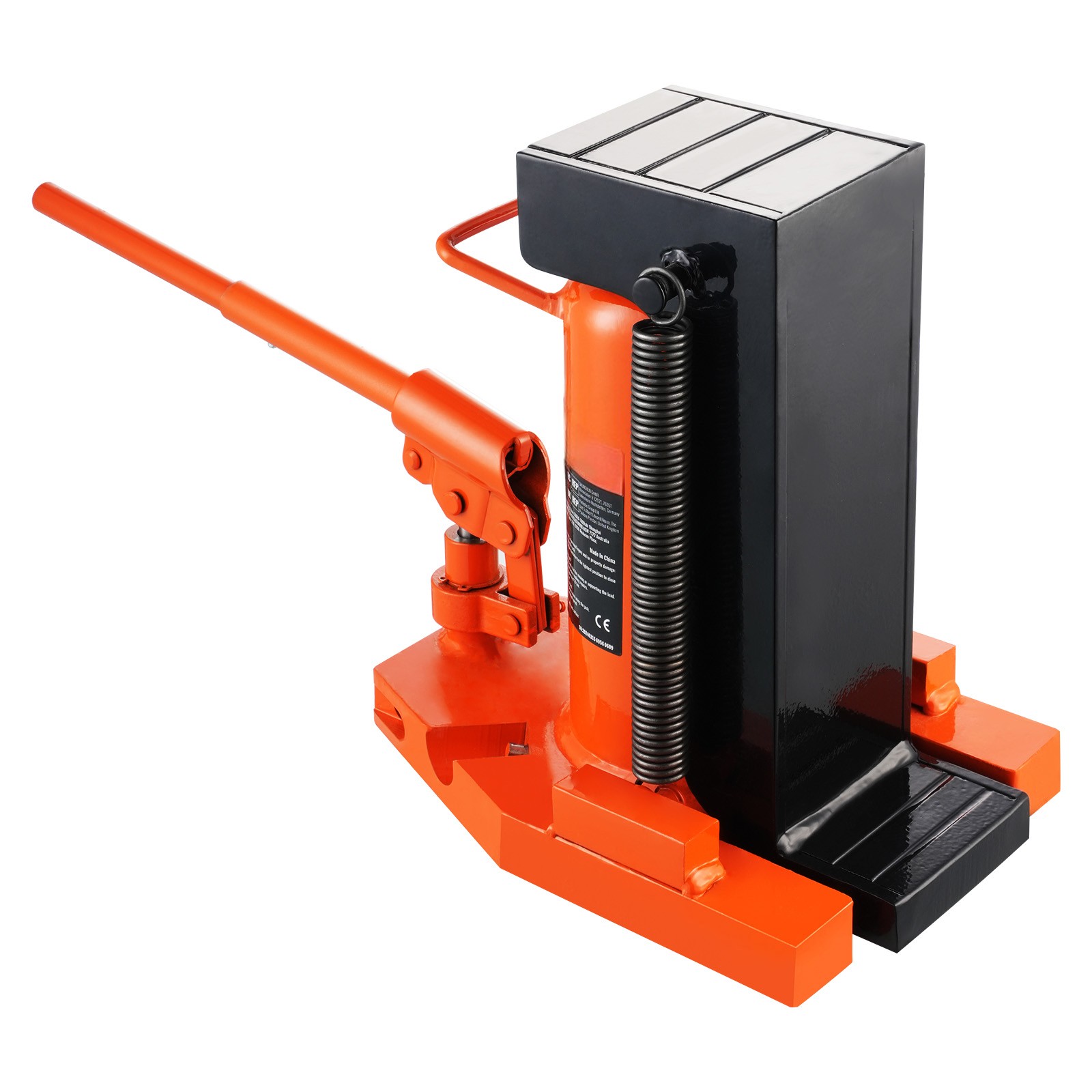 VEVOR Hydraulic Machine Toe Jack Lift Lifting Capacity 10 Ton Toe 20 Ton Top