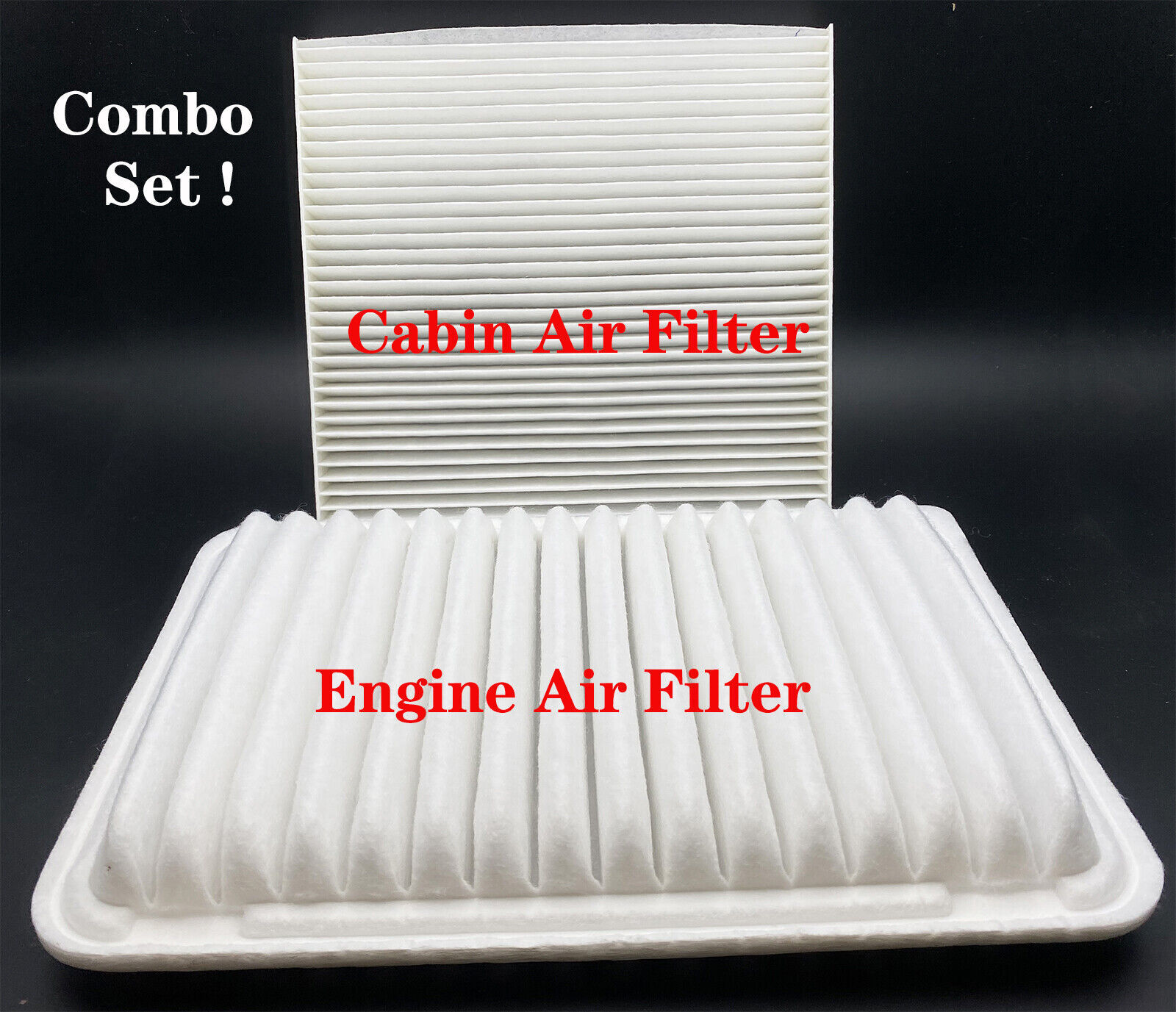CABIN & AIR FILTER COMBO FOR TOYOTA CAMRY 2.5L 2.4L ENGINE 07-2017 17801-0H050