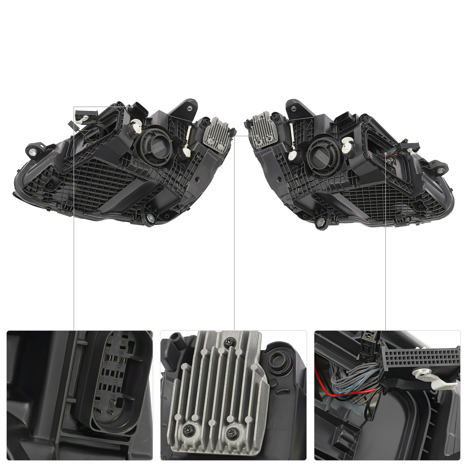 For 2019-2021 Mercedes Benz C-Class C300 W205 Full LED Headlight Headlamps LH/RH