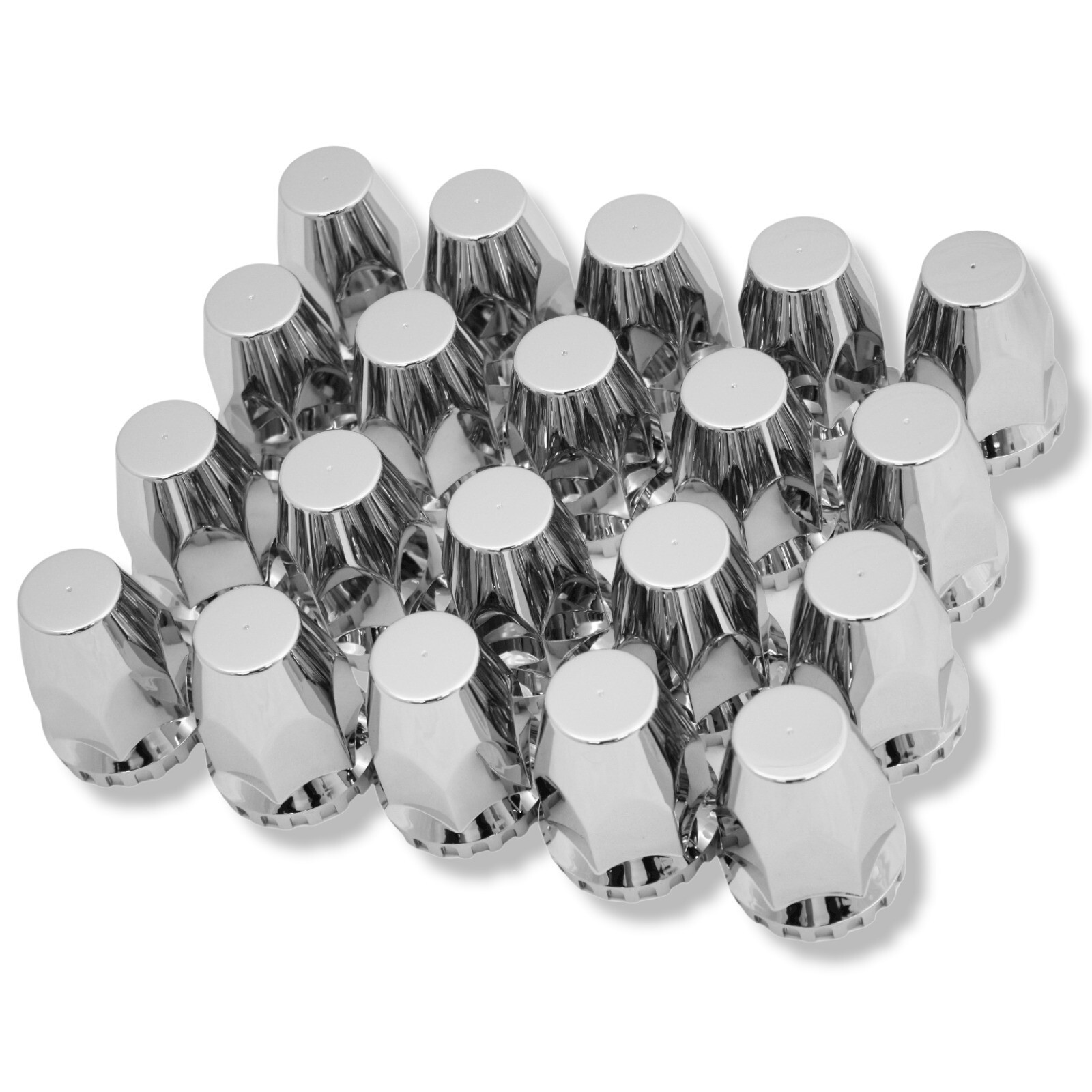 33mm Lug Nut Covers Chrome Screw On Semi Truck Peterbilt Kenworth Pack of 20