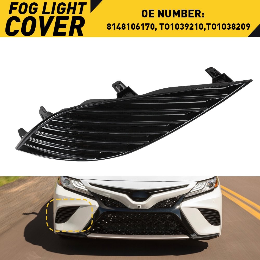 1X Right Bumper Fog Light Cover Fits Toyota Camry TRD 2019 2020 2021 Accessories