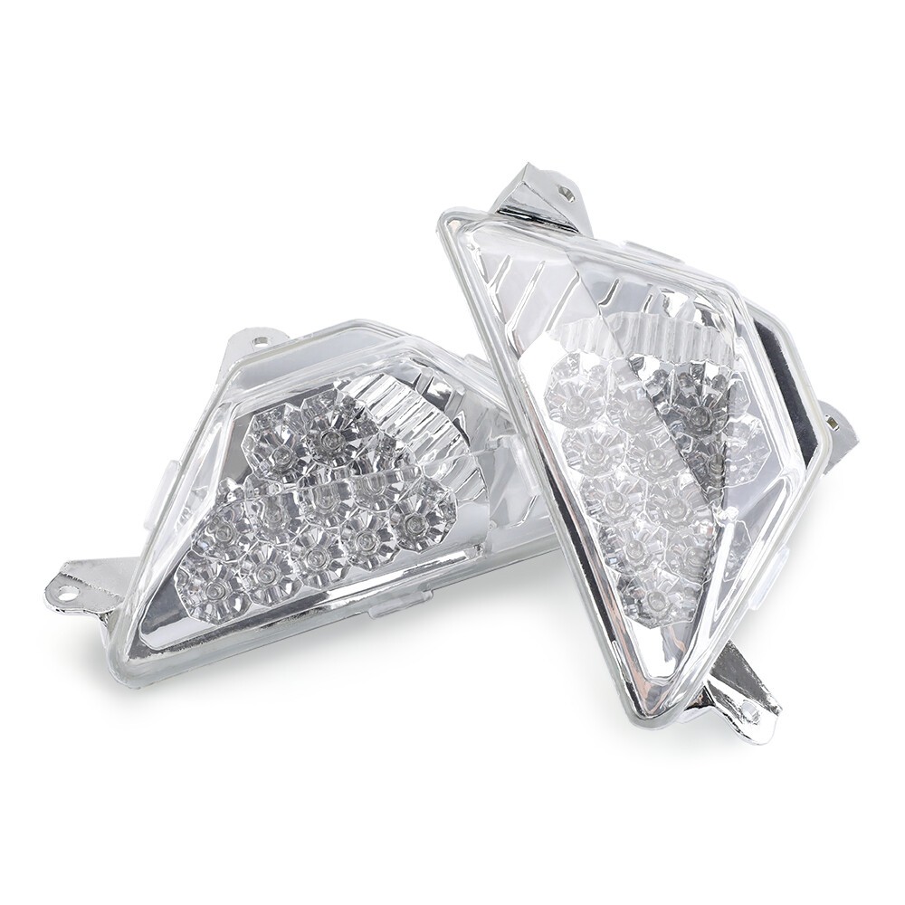 Front Turn Signal Indicator Light Blinker Flush For KAWASAKI Ninja EX300/400/650