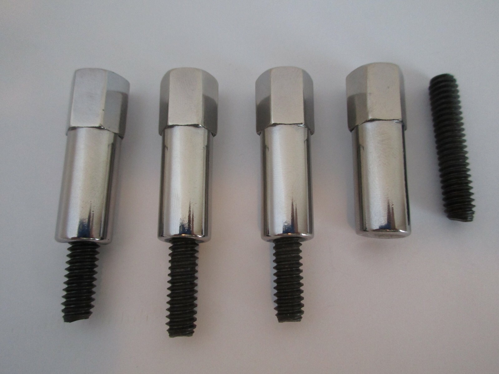 CHROME VALVE COVER BOLT SET FITS CHEVY 216 235 STUD KIT CARS/TRUCKS SET OF 4