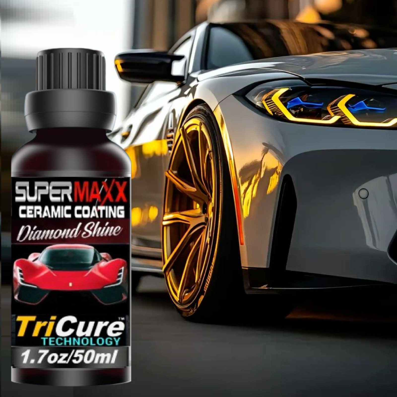 CERAMIC PRO GRADE CAR COATING 5 YEAR” ADVANCED “HIGH GLOSS” PAINT PROTECTION KIT