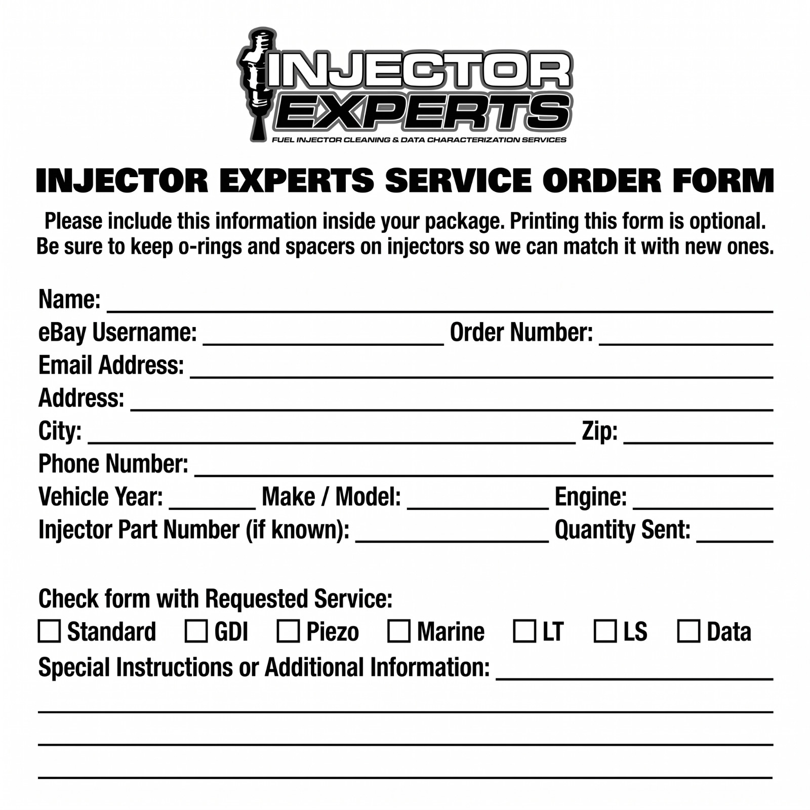 Standard Fuel Injector Cleaning Service Test Match Flow Testing Ultrasonic