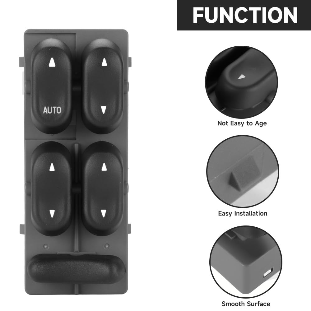 Front Left Driver Side Master Power Window Switch – Compatible for Lincoln Na…