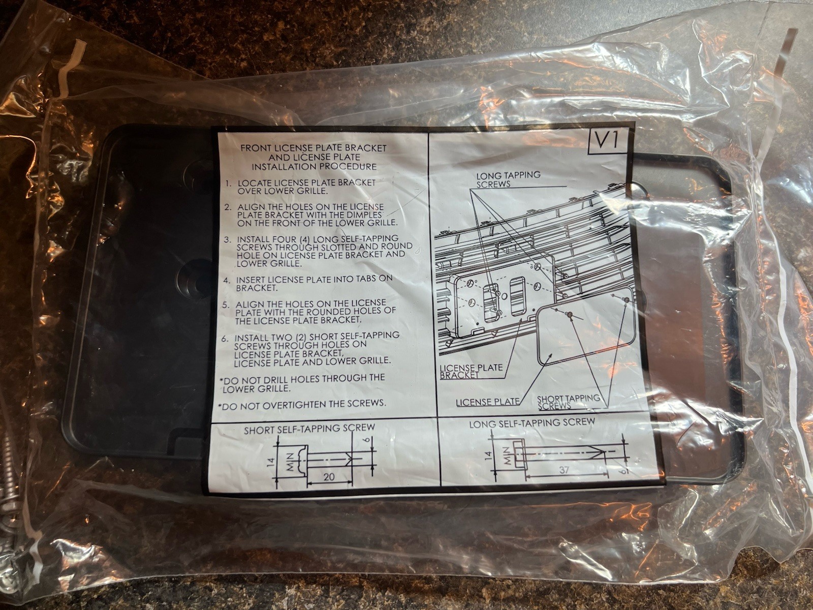 Toyota 2021-2024 Sienna Front License Plate Bracket OEM 75111-08060 New Sealed