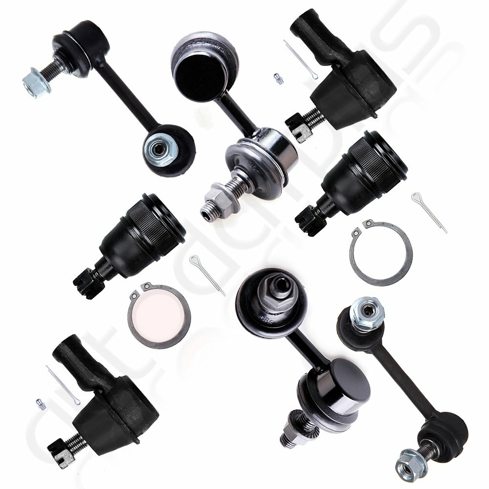 Fits 2003-2011 Honda Element EX 8pc Front & Rear Lower Ball Joint +Outer Tie Rod